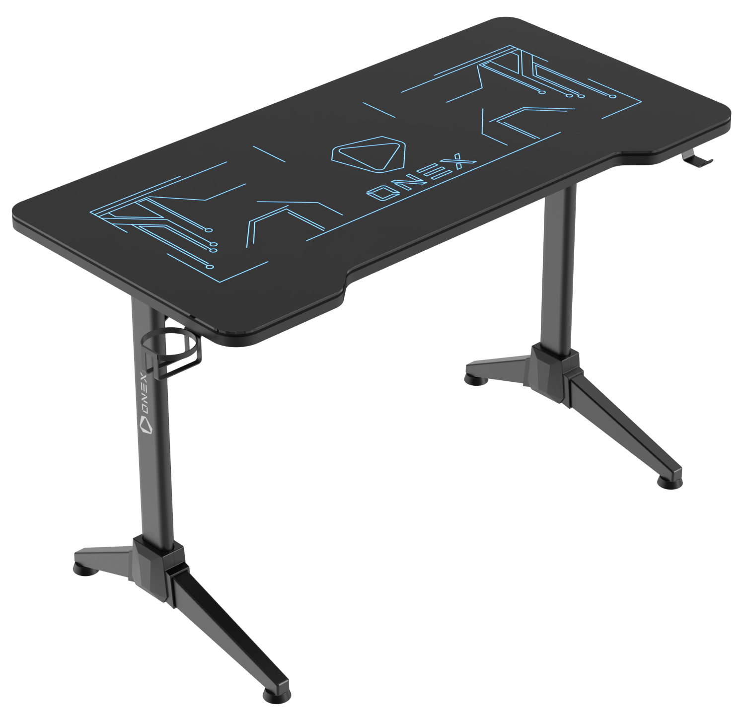 ONEX GD1200G RGB Premium Tempered Glass Gaming Office Desk