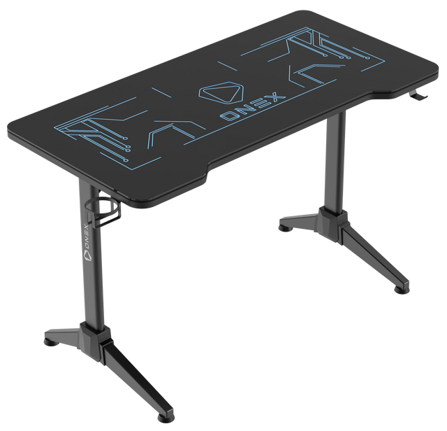 ONEX GD1200G RGB Premium Tempered Glass Gaming Office Desk