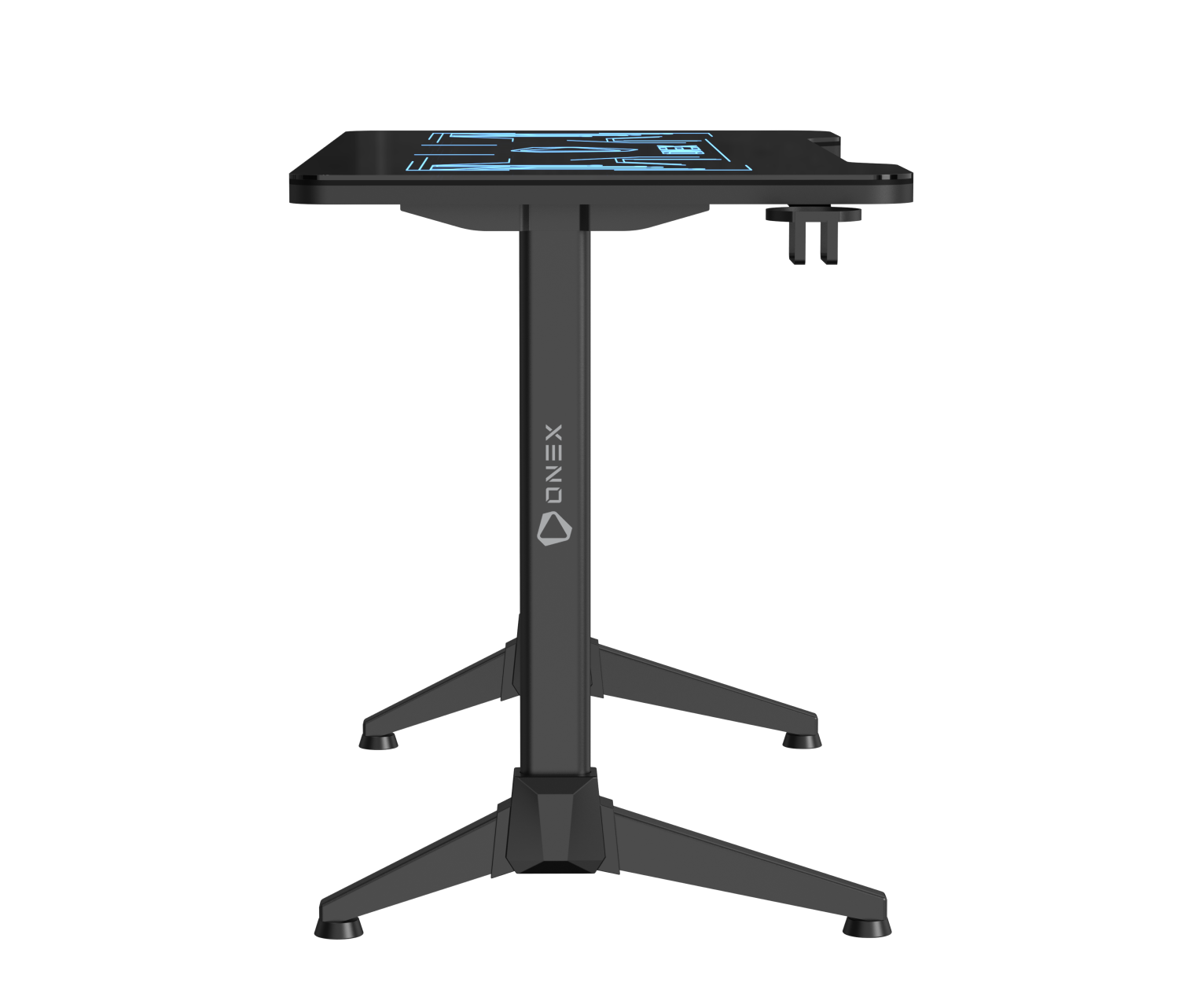 ONEX GD1200G RGB Premium Tempered Glass Gaming Office Desk