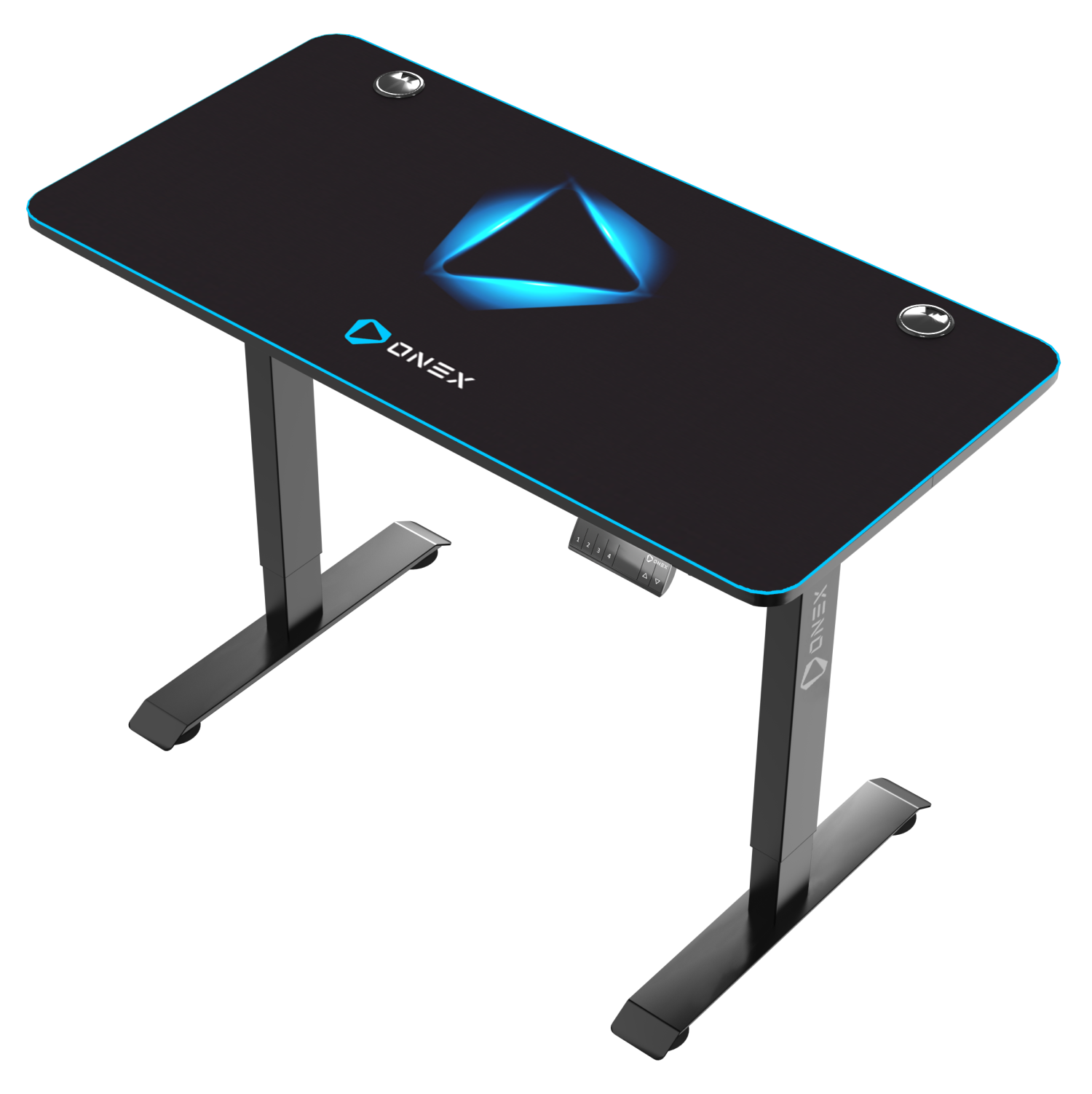 ONEX GDE1200SH Electric Height Adjustable Gaming Office Desk with full coverage mousepad